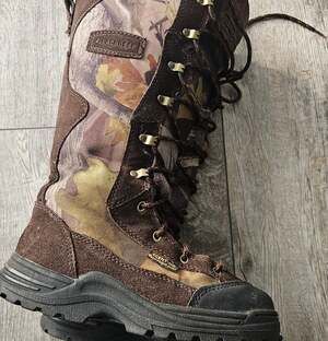 Lacrosse Venom Scent HD 12” Waterproof Hunting Snake Camo Boots Youth Size 5